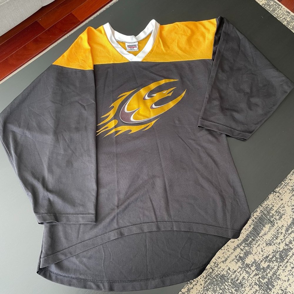 ELON UNIVERSITY Phoenix Logo Hockey Jersey, Adult Size Small - Medium; Number 36
